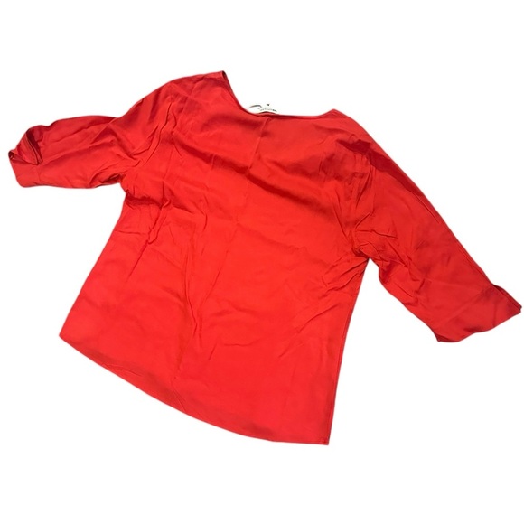 NCAA Ohio State Buckeyes UG Apparel Women's V-Neck Striped Blouse NWT Medium - Picture 2 of 6